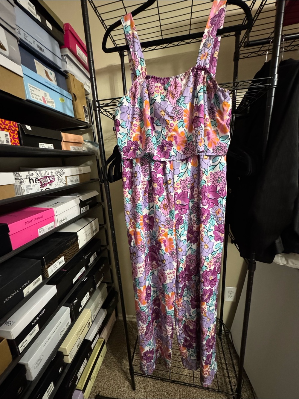 Floral Jumpsuit - Purple Multi